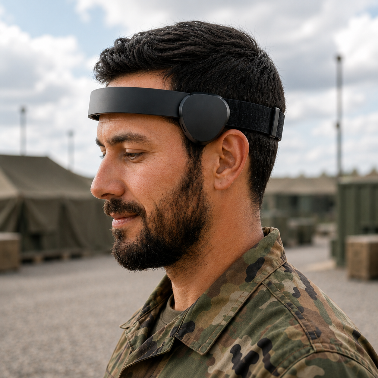 A service member wearing OAK